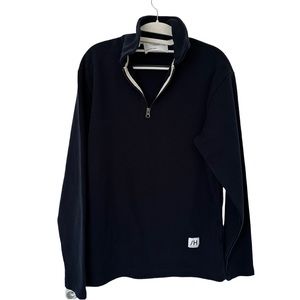 Selected Homme Navy Blue‎ Drew Quarter Zip Sweater Size M